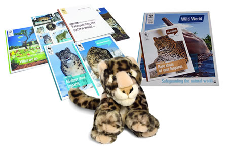 snow leopard soft toy wwf